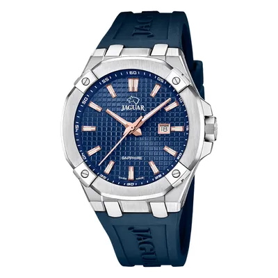 Produktbild von Jaguar J1010/2 DIPLOMATIC Uhr Herrenuhr Silikon Datum blau