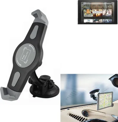 Produktbild von K-S-Trade Scheiben-Halterung für Tablets kompatibel mit Amazon Fire HD 10 KFZ Tablet Saugnapf Auto Halterung Windschutzscheibe Holder Halter
