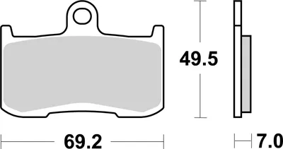 Image de Plaquettes de frein SBS 782DC (jeu par disque) Road Racing Dual Carbon