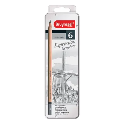 Image de Bruynzeel Expression Crayons graphite, 6pcs.