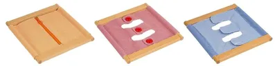 Produktbild von Educo Lernspiel Wie die Großen - Ankleiderahmen - Montessori-Spiel
