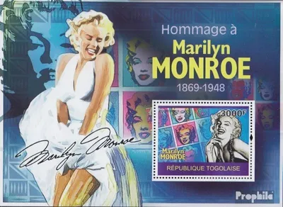 Produktbild von Briefmarken Togo 2010 Mi Block517 (kompl.Ausg.) postfrisch Marilyn Monroe
