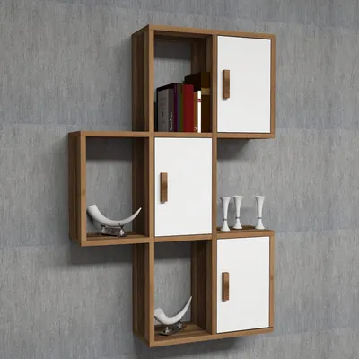 Obrázok produktu pre Skye Decor, Poli?ka - Florian (orech + biela)