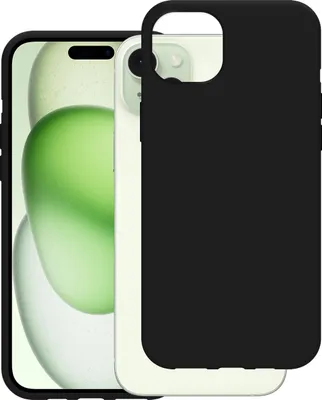 Image de Cazy Coque compatible avec iPhone 15 Plus Coque en Silicone - Coque Flexible - Noir