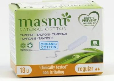 Image de MASMI Tampons Tampons en coton bio Super 18p.