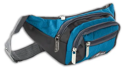 Produktbild von Bag Street Nylon Damen Herren Bauchtasche Gürteltasche blau 33x14x10 inkl. Feeanhänger D2OTJ507B