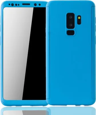 Produktbild von Handyhülle Schutzhülle für Samsung Galaxy S9 Plus Full Case Cover Displayschutz 360 Blau