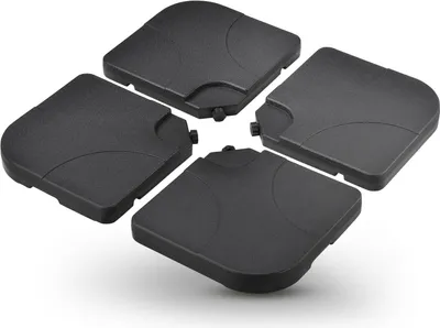 Produktbild von Juskys Schirmgewicht 4er-Set Quad für Schirmständer - befüllbar mit Sand / Wasser