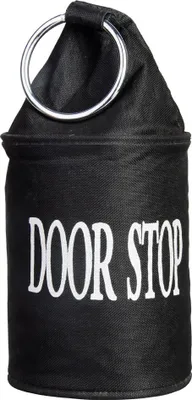 Produktbild von Esschert Design Türstopper Schwarz mit weißem Aufdruck Door Stop