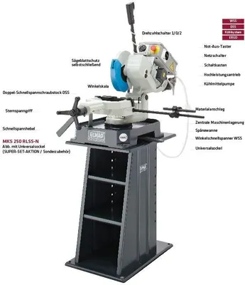 Image de Scie circulaire à métaux MKS 250 RLSS-N