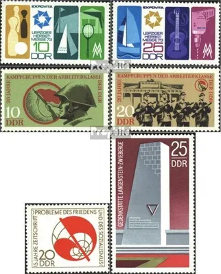 Produktbild von Briefmarken DDR 1973 Mi 1872-1873,1874-1875,1877, 1878 (kompl.Ausg.) postfrisch Leipziger Herbstmesse