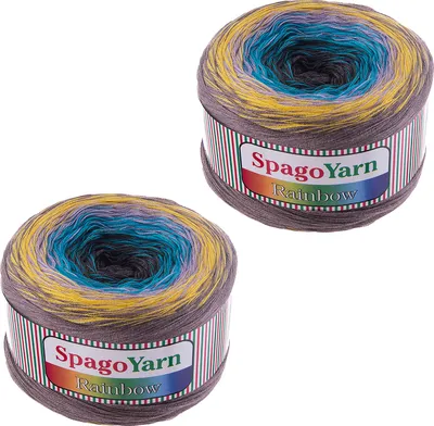 2 x 250g Farbverlaufsgarn Rainbow Bobbel Strickwolle Häkelgarn Sommerwolle Farbwahl 10