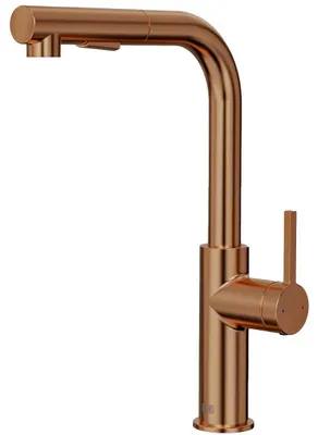 Image de Pure II mitigeur évier à douchette extractible cuivre brossé Essebagno