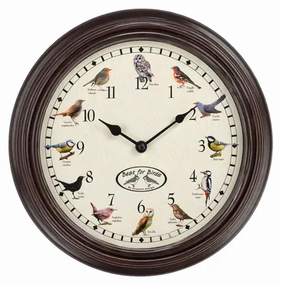Image de Esschert Design Horloge avec gazouillis d'oiseaux