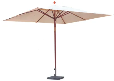 Immagine prodotto di Ombrellone da Giardino 2x3 m Palo Ø48 mm in Legno Tropicale Becker Ecrù