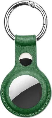Obrázek produktu pro Jumada – Prémiový kožený klíčenka s pouzdrem pro Apple AirTag – zelená barva