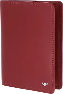 Image de Golden Head Cuir étui pour carte d'identité Polo RFID Protect Reisepasshülle 4453 Rot rouge foncé