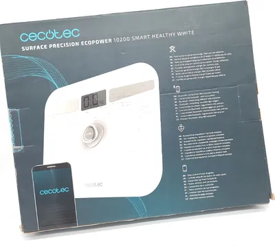 Produktbild von Cecotec 04254, Elektronische Personenwaage, 180 kg, 100 g, Weiß, 8 kg, kg / lb