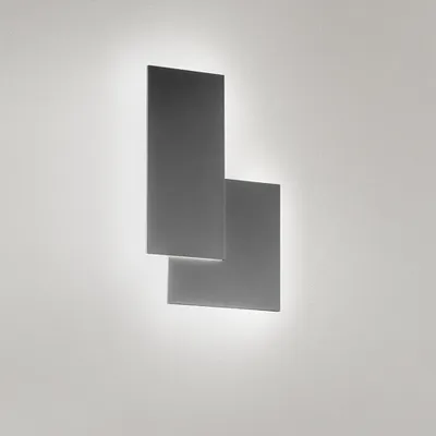 Obrázek produktu pro Moderní nástěnné světlo Quantic Aluminium Grey Led Integrated 23W