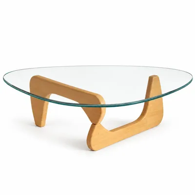 Produktbild von Morvani Glas-Couchtisch 83x57x40 cm Transparent/Naturfarben, 3 Größen, 9 Farbkombinationen
