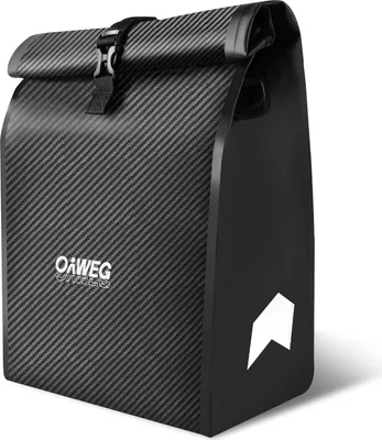 Immagine prodotto di OnWEG Borsa Bici Posteriore Laterale Impermeabile 28 L, Borsa per Portapacchi 10 kg, 2 in 1 con Manico e Tracolla, Roll-Top, Logo Riflettente, per Ciclismo, Lavoro, Viaggi e Pioggia