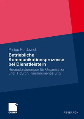 Produktbild von Betriebliche Kommunikationsprozesse bei Dienstleistern