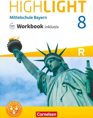 Produktbild von Highlight 8. Jahrgangsstufe - Mittelschule Bayern - Workbook inklusiv mit Audios online