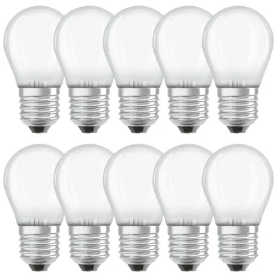 Produktbild von Osram ST CLAS P40 4W 6500K E27 10PACK LED-Tropfen, Sockel E27, 4 Watt, Neutralweiß, 6500 K, 4kWh/1000h