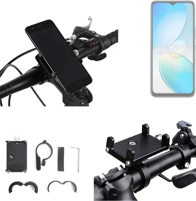 Produktbild von K-S-Trade Handyhalterung für das Fahrrad kompatibel mit Infinix Hot 12 Pro Halter Lenkstange Fahrradhalterung Motorrad Bike Mount Befestigung