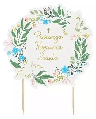 Imagen del producto de Decoraciones para tartas, "Primera Comunión", 16,7 x 20 cm, surtido