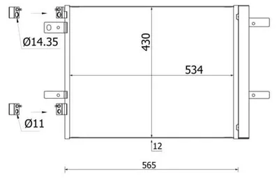 Produktbild von MAHLE Kondensator, Klimaanlage x AC 965 000S