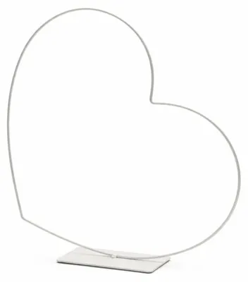 Productafbeelding van Decoratief Hart Frame Horizontaal Wit 58 Cm