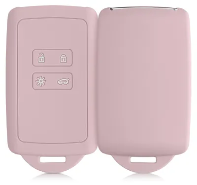 Produktbild von kwmobile Schlüsselhülle für Renault 4-Tasten Smartkey Autoschlüssel (nur Keyless Go) Hülle - Autoschlüssel Schlüssel Hülle aus Silikon -