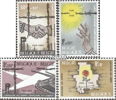 Produktbild von Briefmarken Belgien 1965 Mi 1386-1389 (kompl.Ausg.) postfrisch Konzentrationgslager