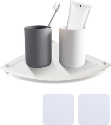 Zdjęcie produktu dla Instant Dry Diatomite Stone Sink Caddy - Organizer do zlewu i szafki z uchwytem na gąbkę - Organizer kuchenny (biały)