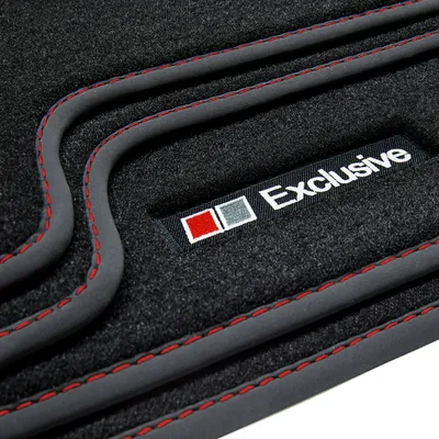 Produktbild von Exclusive Line Fußmatten passend für VW ID.5 ab Bj. 2022-, Naht:Rot