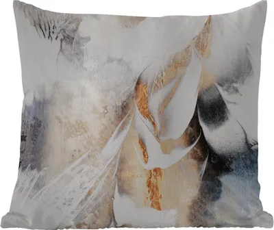Produktbild von MuchoWow® Outdoor Kissen - Abstrakt - Gold - Design - Luxe - 60x60 cm - Wetterfest - Lounge Kissen - Dekoration - Schlaf Kissen