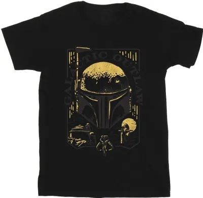 Produktbild von Star Wars: The Book Of Boba Fett - "Galactic Outlaw" T-Shirt für Herren BI51818 (L) (Schwarz)