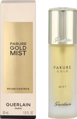 Produktbild von Guerlain Parure Gold Mist, Makeup-Fixierspray, 30 ml, Frauen, Feuchtigkeitsspendend, Glättend, AQUA (WATER), PROPANEDIOL, ALCOHOL, GLYCERIN, PHENOXYETHANOL, PEG-60 HYDROGENATED CASTOR OIL,..., 1 Stück(e)