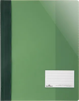 Produktbild von DURABLE Sichthefter A4+ Beschriftungsfenster 90x57 mm,269005 grün