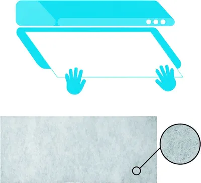 Immagine prodotto di Filtro per cappa aspirante 45x95 cm. 150 g/m2