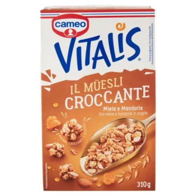 Obrázok produktu pre Cameo Chrumkavé raňajkové müsli s mandľami a medom 310g