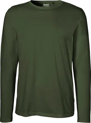 Produktbild von Neutral O61050 | Herren Long Sleeve T-Shirt / 100% Fairtrade-Baumwolle - Farbe: Military - Größe: S