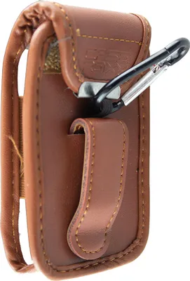 Produktbild von caseroxx Ledertasche mit Gürtelclip kompatibel mit Freestyle Libre 1 / 2 / 3 / Insulinx / 14 Day aus Echtleder, Tasche mit Gürtelclip und Sichtfenster