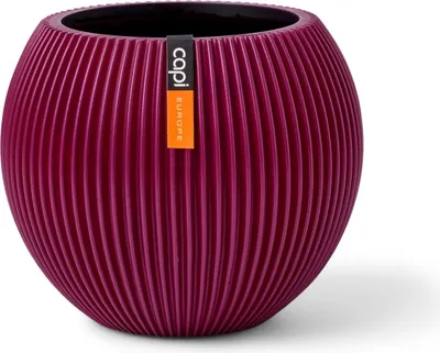 Produktbild von Capi Europe Gefäß kugel Groove Colours - 30x25 - Lila