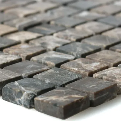 Produktbild von Mosaikfliesen Marmor Naturstein Waranya Castanao