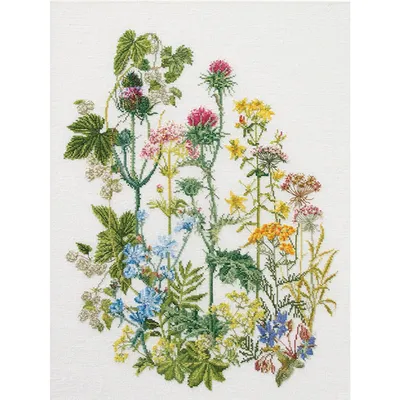 Zdjęcie produktu dla Zestaw do haftu krzyżykowego Thea Gouverneur „Herb Panel Evenweave”, 35 x 46 cm