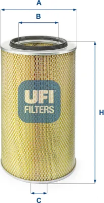 Produktbild von Luftfilter UFI 27.805.00 für RENAULT TRUCKS Midlum Filtereinsatz