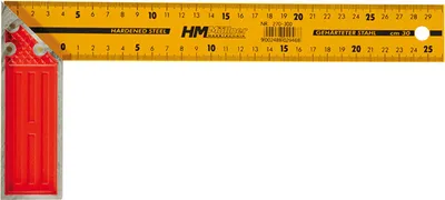 Produktbild von Hm Schreiner Tischler Anschlagwinkel 350 Mm Gelb Lackiert