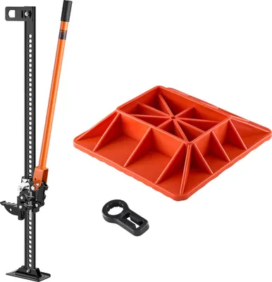 Produktbild von VEVOR Farm Wagenheber Offroad mit Sockel High Lift Farm Jack (3,18 t) Offroad-Nutzwagenheber, Stoßstangenheber Hochleistungshebebühnen mit 130,1–1079,5 mm Hubbereich für Traktor Lkw SUV